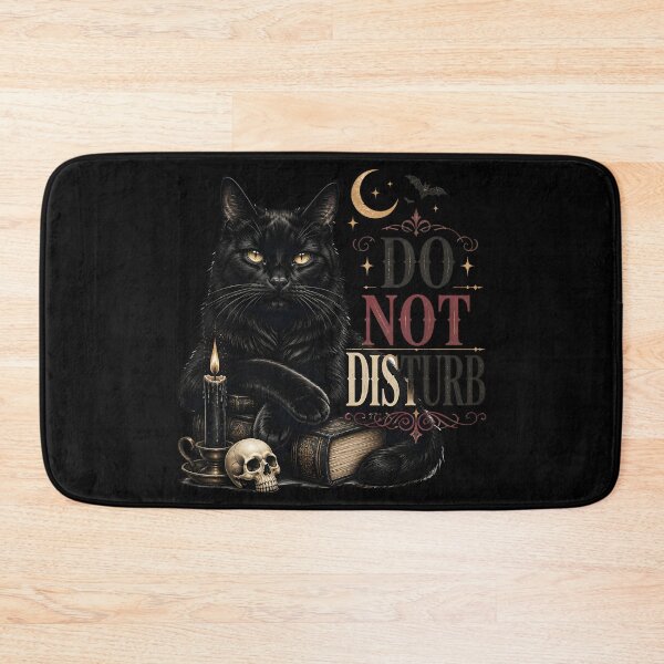 Item preview, Do Not Disturb Cat Retro Halloween Poster Halloween designed and sold by KristenosNehk.
