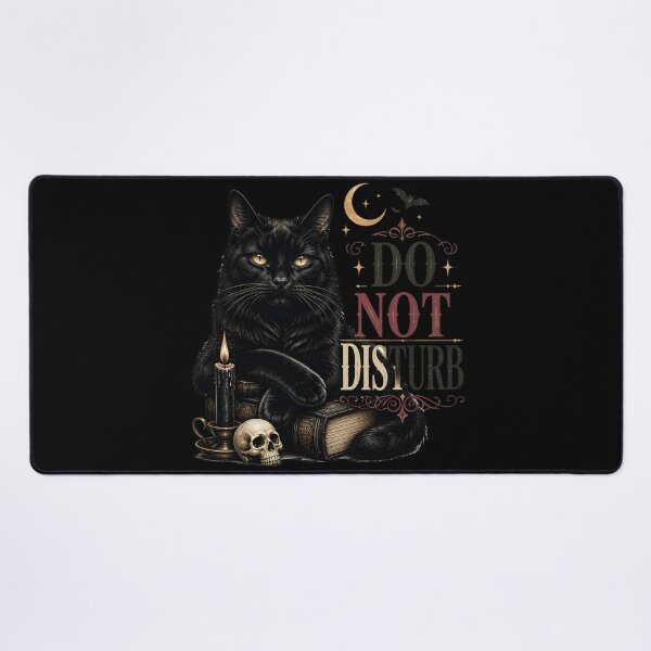 Item preview, Do Not Disturb Cat Retro Halloween Poster Halloween designed and sold by KristenosNehk.