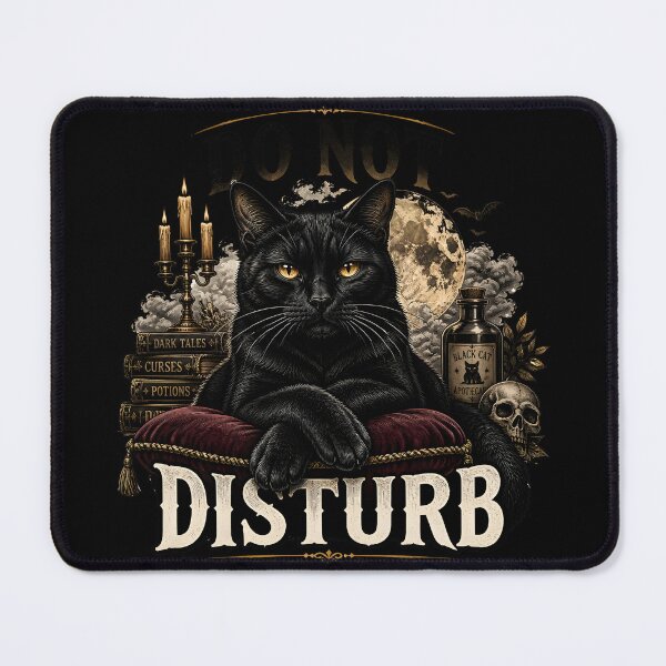 Item preview, Do Not Disturb Cat Gothic Folk Illustration Halloween designed and sold by KristenosNehk.