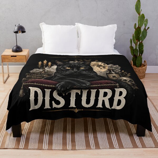Item preview, Do Not Disturb Cat Gothic Folk Illustration Halloween designed and sold by KristenosNehk.