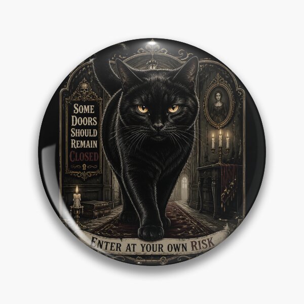 Item preview, Haunted Hallway Cat Retro Halloween Poster Halloween designed and sold by KristenosNehk.
