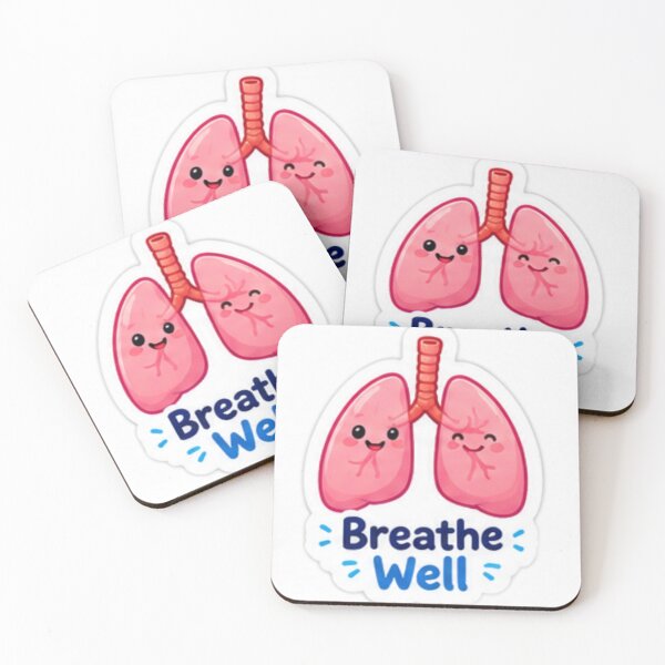 Item preview, Cute Lungs Breathe Well Educational Sticker designed and sold by LearnFunStore.