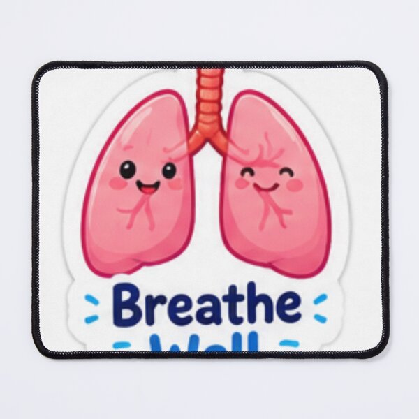 Item preview, Cute Lungs Breathe Well Educational Sticker designed and sold by LearnFunStore.