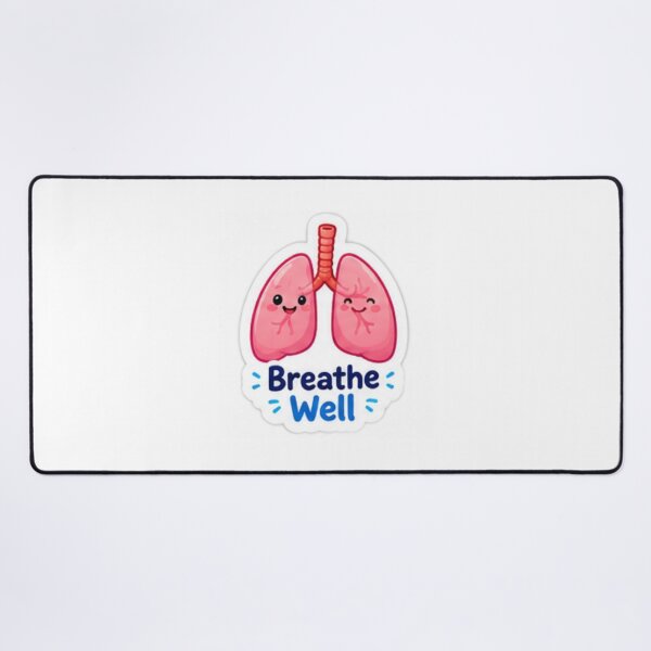 Item preview, Cute Lungs Breathe Well Educational Sticker designed and sold by LearnFunStore.