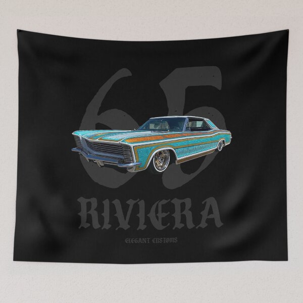 Item preview, 1965 Riviera Rupe's Rivi with text 2.0 - Lowrider, Kustom, Hot Rod, Muscle Car designed and sold by Elegant Customs.