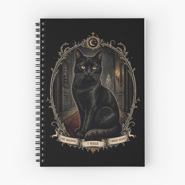 Item preview, Haunted Hallway Cat Gothic Folk Illustration Halloween designed and sold by KristenosNehk.