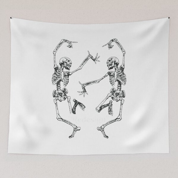 Item preview, Dancing Skeletons  Illustration designed and sold by LISATHOMP.