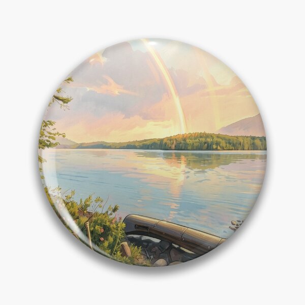 Item preview, Painted Rainbow Canoe Landscape designed and sold by DANIEGIRL817.