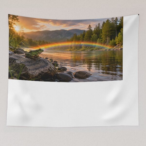 Item preview, Rainbow Mountain Lake – Inspirational Nature Landscape designed and sold by Mirgonhood.