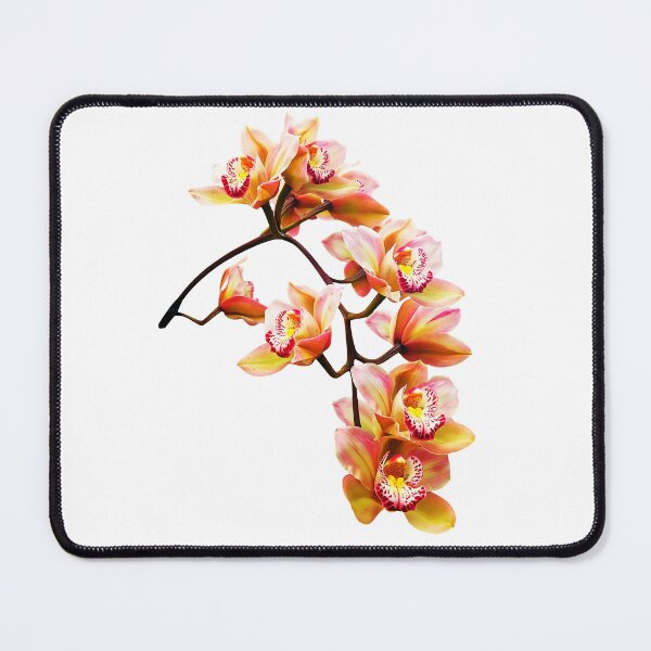 Item preview, Exquisite Elegant Yellow and Red Cymbidium Orchid Cascade Shapes Mania designed and sold by Shapes-Mania.