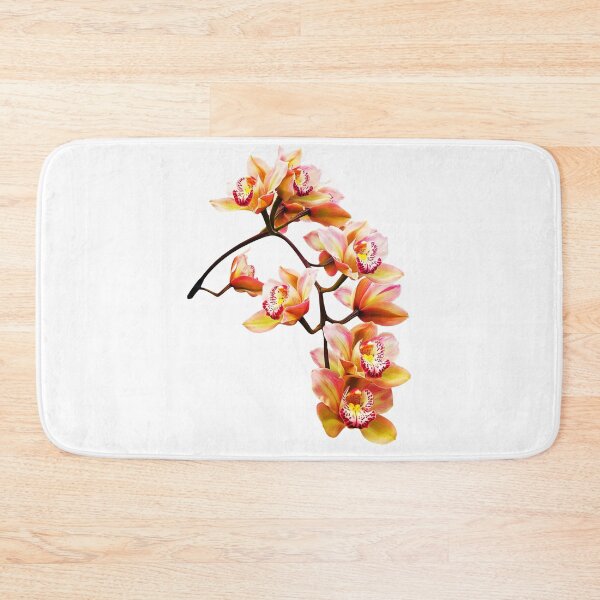 Item preview, Exquisite Elegant Yellow and Red Cymbidium Orchid Cascade Shapes Mania designed and sold by Shapes-Mania.