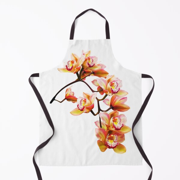 Item preview, Exquisite Elegant Yellow and Red Cymbidium Orchid Cascade Shapes Mania designed and sold by Shapes-Mania.