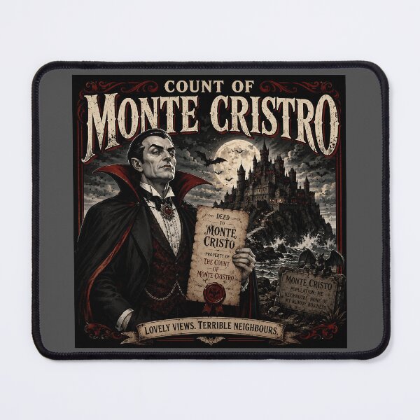 Item preview, Count of Monte Cristro Funny Vampire Literary Pun designed and sold by Hornace88studio.