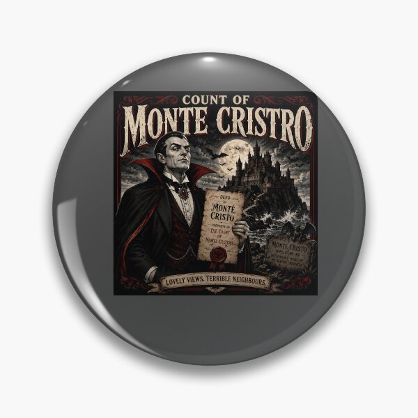 Item preview, Count of Monte Cristro Funny Vampire Literary Pun designed and sold by Hornace88studio.
