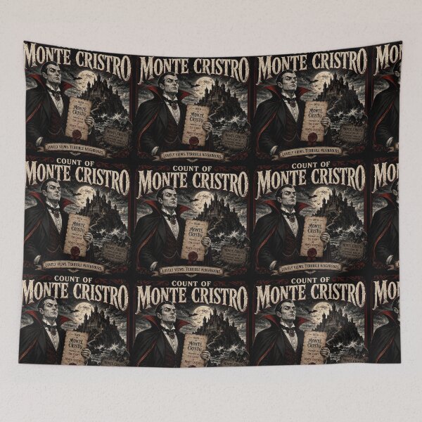 Item preview, Count of Monte Cristro Funny Vampire Literary Pun designed and sold by Hornace88studio.