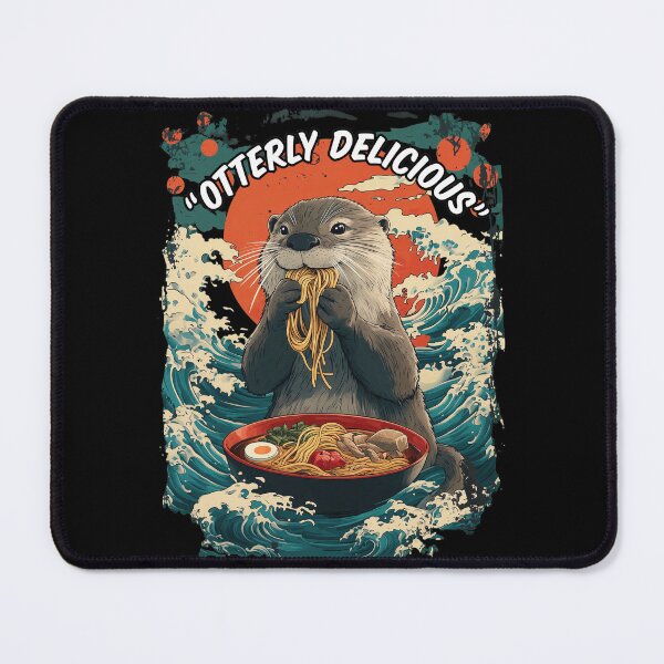 Item preview, Otter Enthralled with Noodles Ukiyo-e Style designed and sold by SERHIPLET.