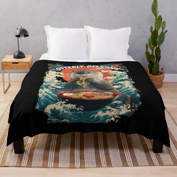 Item preview, Otter Enthralled with Noodles Ukiyo-e Style designed and sold by SERHIPLET.