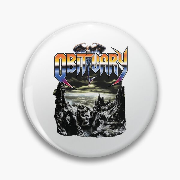 Item preview, Obituary Death Metal Logo Landscape Artwork designed and sold by LISATHOMP.