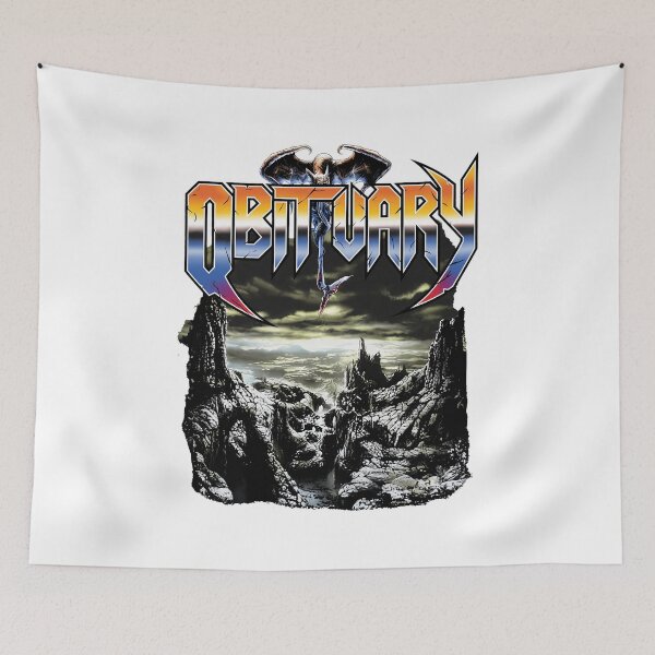 Item preview, Obituary Death Metal Logo Landscape Artwork designed and sold by LISATHOMP.