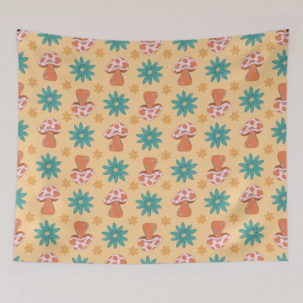 Item preview, Funky Floral Fungi Pattern designed and sold by Haley Scott.