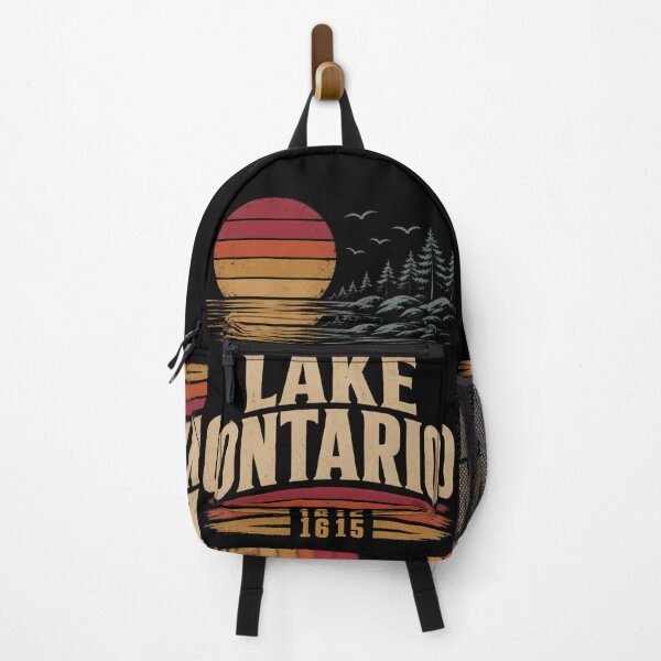 Item preview, Lake Ontario Sunset Vintage Retro Lake Life Nature Gift designed and sold by Zizo-DR44.