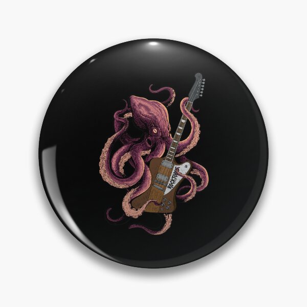 Item preview, Octopus Guitar Shredder Kraken Illustration designed and sold by SERHIPLET.