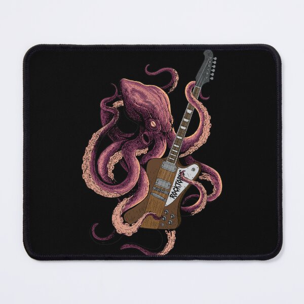 Item preview, Octopus Guitar Shredder Kraken Illustration designed and sold by SERHIPLET.