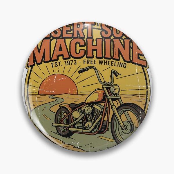 Item preview, Desert Soul Machine Vintage Biker Motorcycle Art designed and sold by iwzzuel.