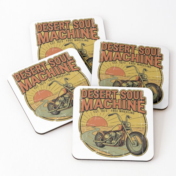 Item preview, Desert Soul Machine Vintage Biker Motorcycle Art designed and sold by iwzzuel.