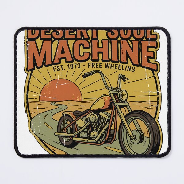 Item preview, Desert Soul Machine Vintage Biker Motorcycle Art designed and sold by iwzzuel.
