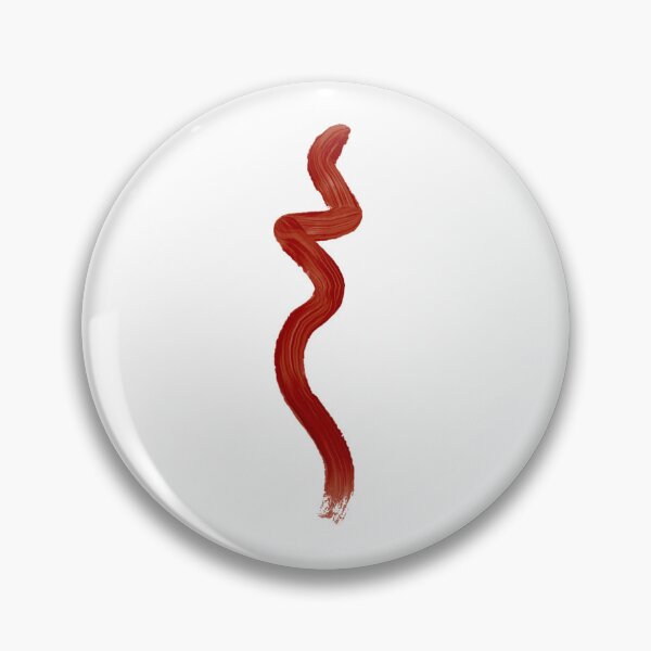 Item preview, Minimalist Red Brush Line Abstract Art designed and sold by Koussgh.