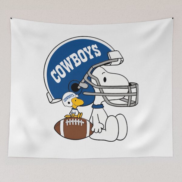 Item preview, Snoopy Woodstock Cowboys Football Helmet designed and sold by fizzstocmathepa.