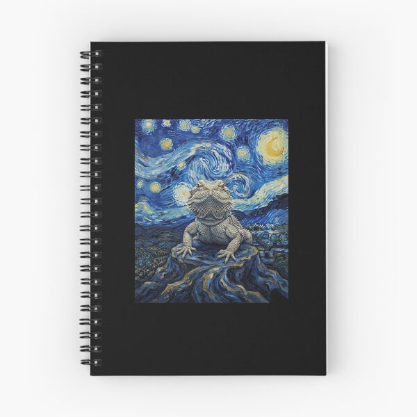 Item preview, Bearded Dragon Under Starry Night Funny Reptile Design designed and sold by Ostericaimusa.