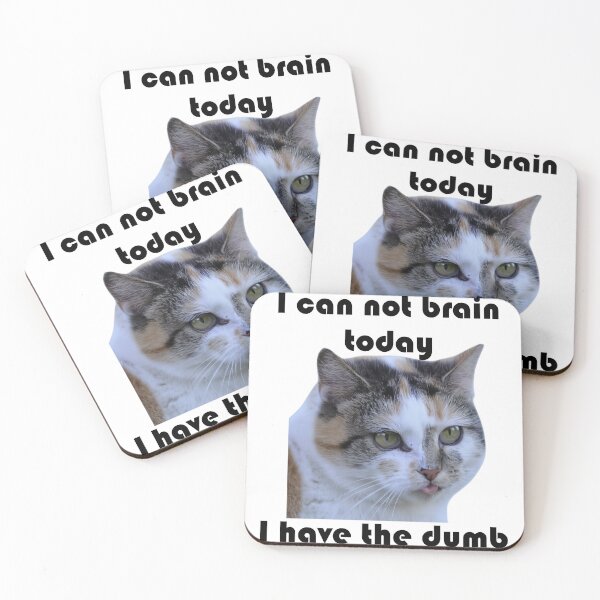 Item preview, I can not brain today - cat designed and sold by DocAurora.