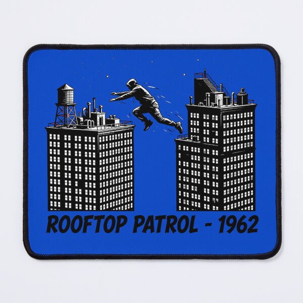 Item preview, Rooftop Patrol - Spider Hero designed and sold by GeeklyShirts.
