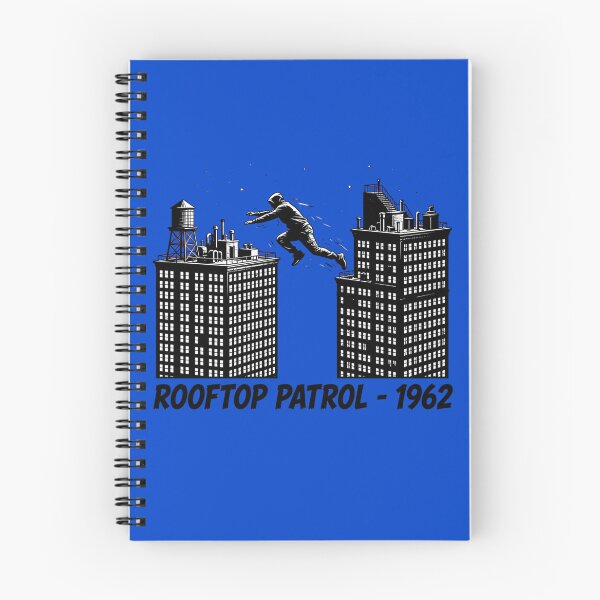 Item preview, Rooftop Patrol - Spider Hero designed and sold by GeeklyShirts.