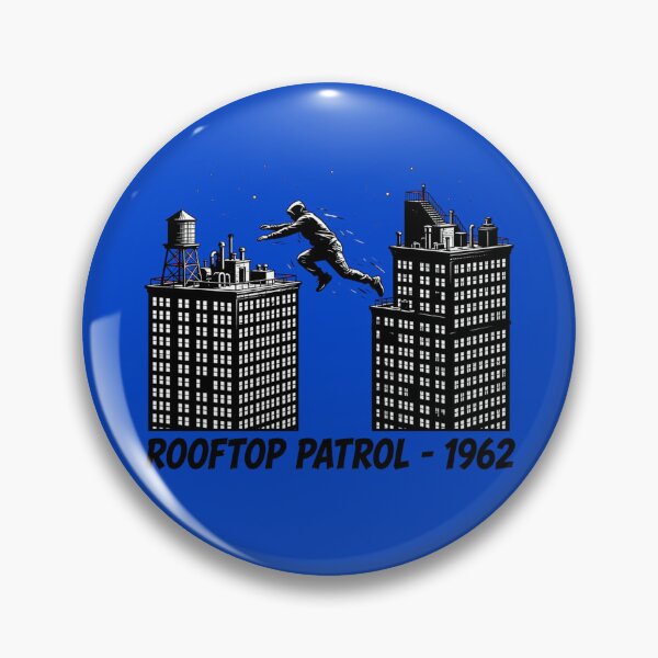 Item preview, Rooftop Patrol - Spider Hero designed and sold by GeeklyShirts.