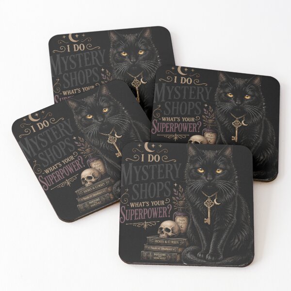 Item preview, Mystery Market Cat Retro Halloween Poster Halloween designed and sold by BernoNickel.