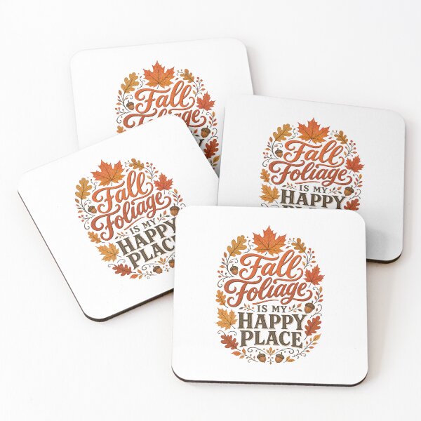 Item preview, Fall Foliage Is My Happy Place | Cute Fall Design for Women | Autumn Aesthetic Gift designed and sold by PrintSparkDesigns.
