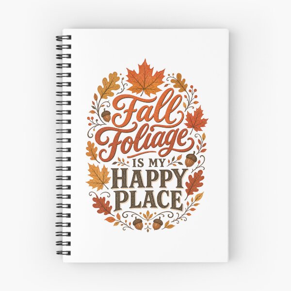 Item preview, Fall Foliage Is My Happy Place | Cute Fall Design for Women | Autumn Aesthetic Gift designed and sold by PrintSparkDesigns.