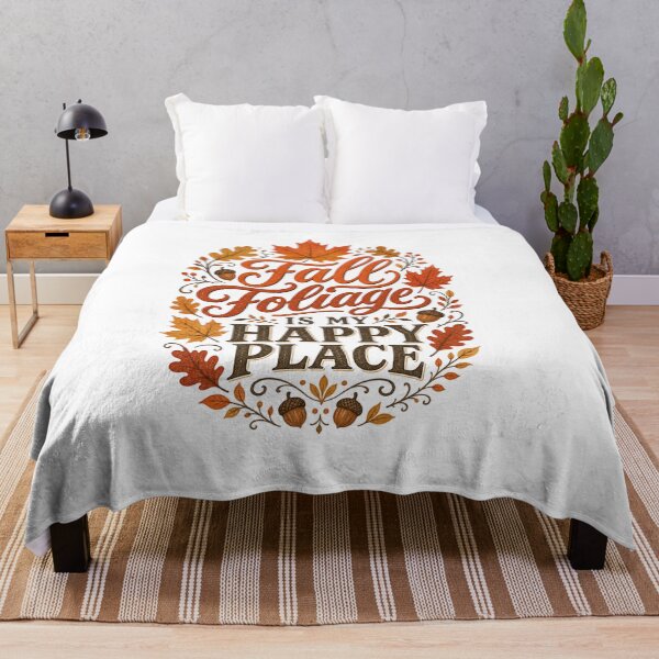 Item preview, Fall Foliage Is My Happy Place | Cute Fall Design for Women | Autumn Aesthetic Gift designed and sold by PrintSparkDesigns.