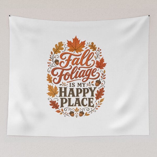 Item preview, Fall Foliage Is My Happy Place | Cute Fall Design for Women | Autumn Aesthetic Gift designed and sold by PrintSparkDesigns.
