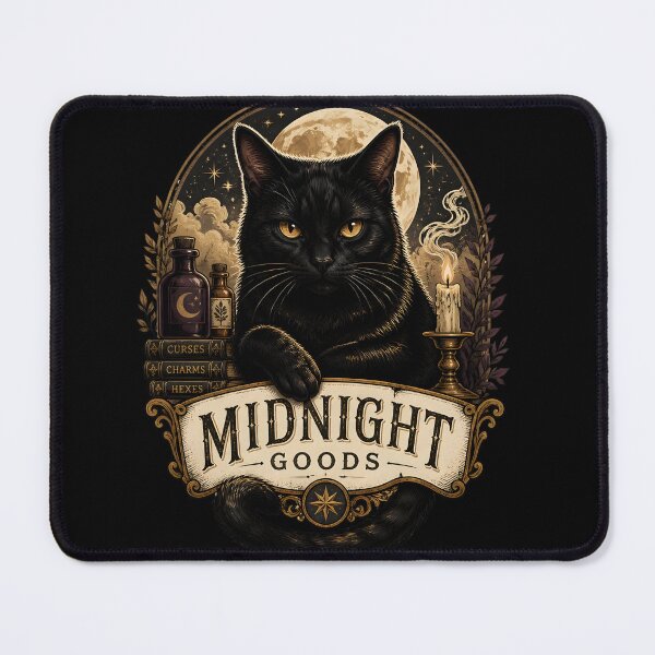 Item preview, Midnight Goods Cat Retro Halloween Poster Halloween designed and sold by BernoNickel.