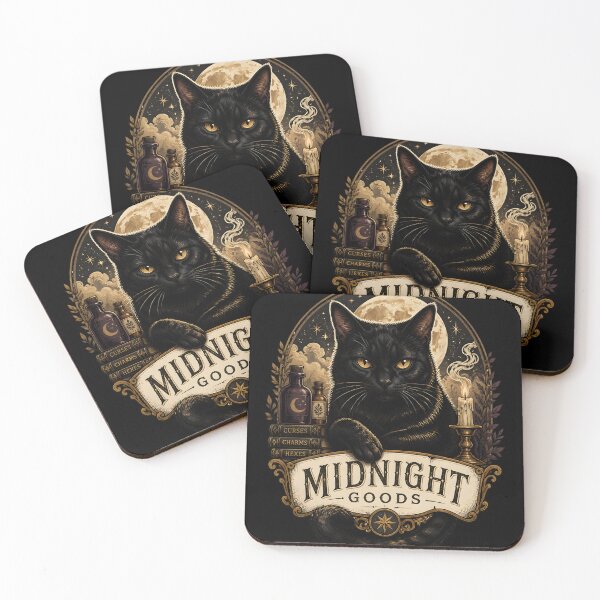 Item preview, Midnight Goods Cat Retro Halloween Poster Halloween designed and sold by BernoNickel.