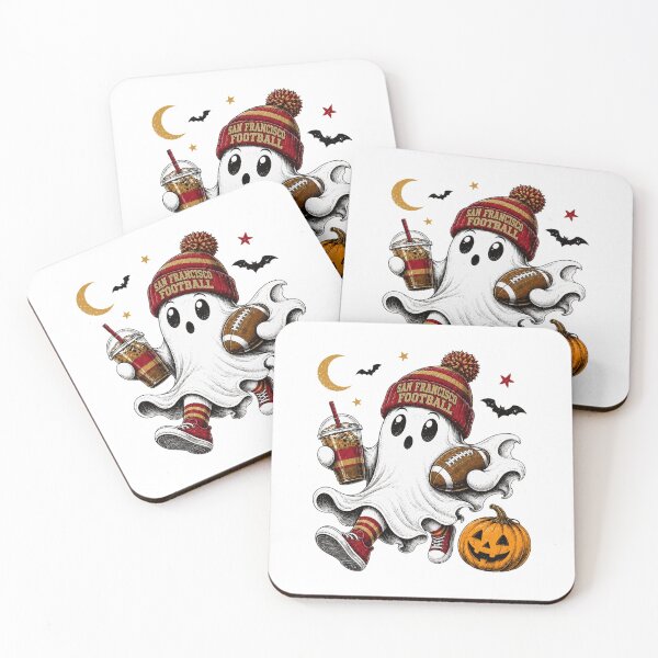 Item preview, Cute Ghost Football Drink Halloween  designed and sold by TishMiryah.
