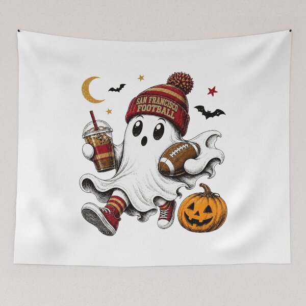 Item preview, Cute Ghost Football Drink Halloween  designed and sold by TishMiryah.