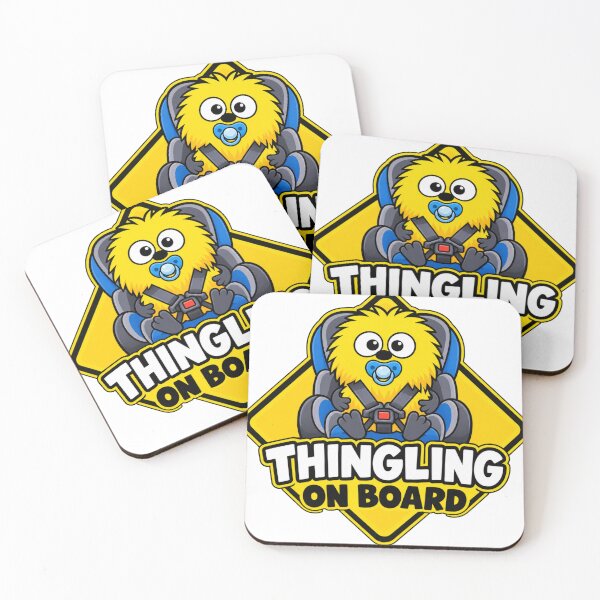 Item preview, Thingling on Board. Funny Baby on Board Sticker designed and sold by TheThinglings.