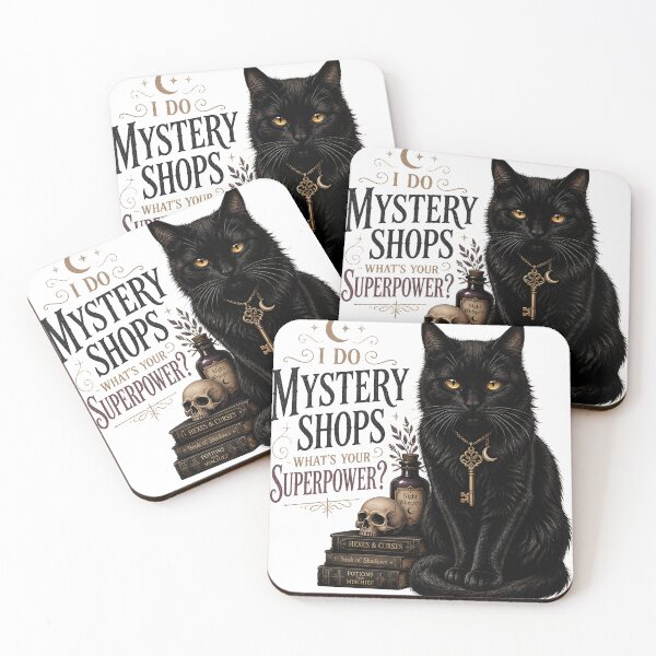 Item preview, Mystery Market Cat Gothic Folk Illustration Halloween designed and sold by BernoNickel.