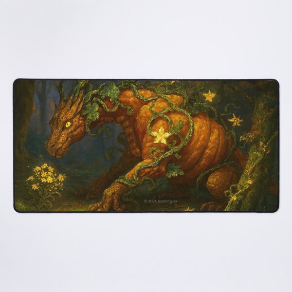 Item preview, Pumpkin Dragon in an Enchanted Forest designed and sold by Joammiyon.