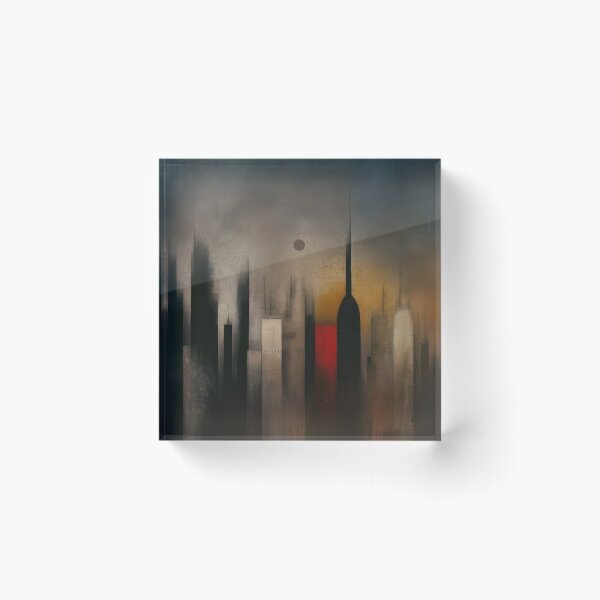 Item preview, Red Signal Skyline designed and sold by NeoNebulaArt.